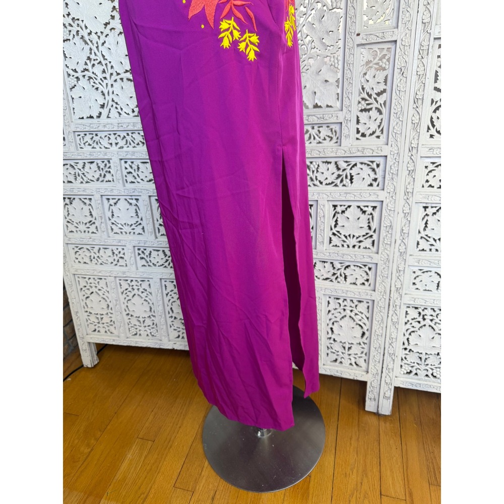 Rhythm Pink Floral Embroidered Maxi Skirt Womens XS Coquette Festival Twee - Picture 2 of 8